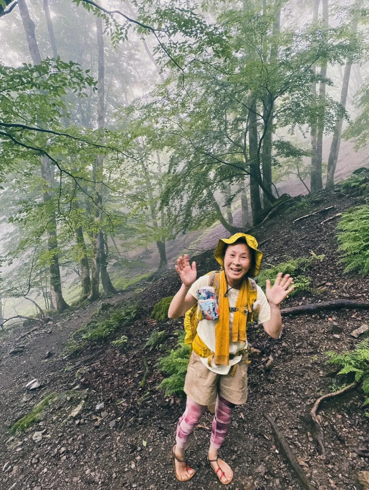 archサンダルでお山遊び👣⸒⸒